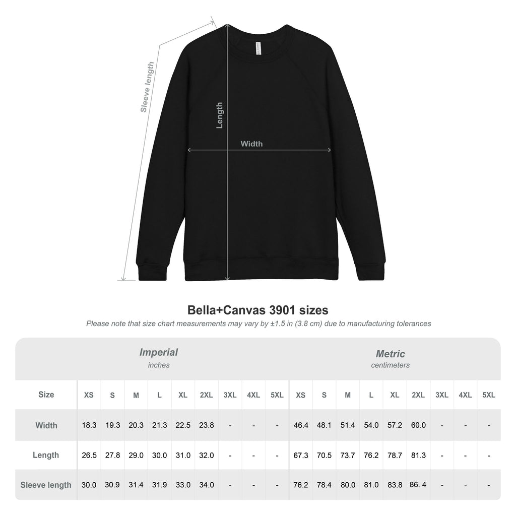 Unisex Sponge Fleece Raglan Sweatshirt